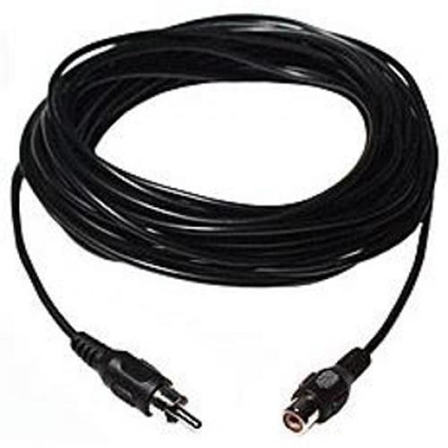 Câble RCA Male/Femelle pour Audio / Haut-Parleurs noir de 50 pi