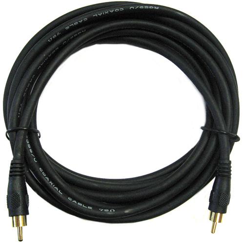 Câble RCA coaxial RG-59 M/M pour A/V haute résolution 25 pi