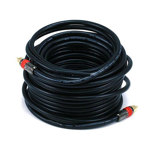 Câble RCA coaxial RG-6 M/M pour A/V haute résolution 50 pi - Simple Boutique