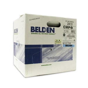 Câble Réseau Belden 2413 CAT6 UTP (550MHz) – Plenum (CMP/FT6) – 1000 ft – Bleu - Simple Boutique