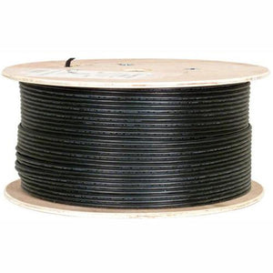 Câble Réseau Extérieur Cat5e Direct Burial CMX 24 AWG Noir 1000' avec messager - Simple Boutique