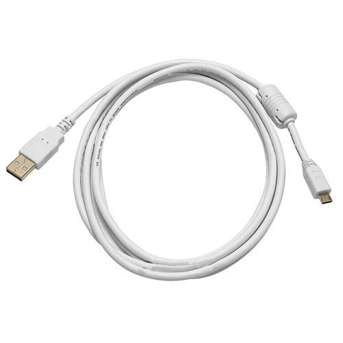 Câble USB 2.0 connecteur A Mâle à Micro USB 6 pi Blanc ferrite