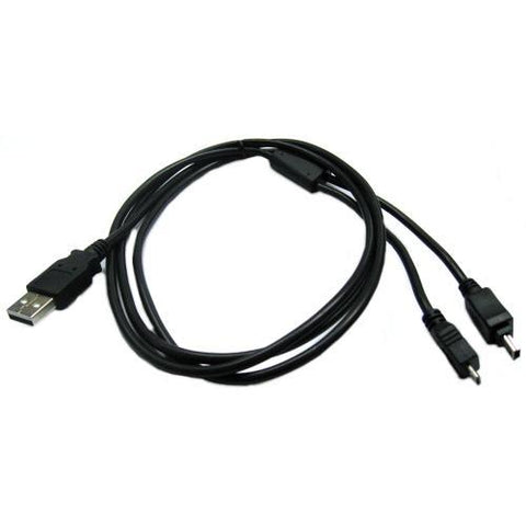 Câble USB 2.0 connecteur A Mâle à Mini USB 5pin + Micro USB 6 pi