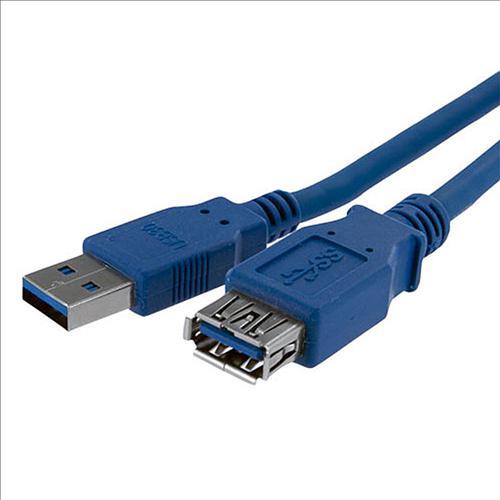 Câble USB 3.0 Mâle A à Femelle A Bleu 6 pieds - Simple Boutique
