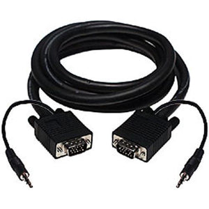 Câble VGA à VGA de 12 pieds haute qualité avec prise 3.5mm audio - Simple Boutique