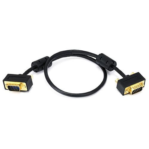 Câble VGA à VGA de 1.5 pieds SLIM avec ferrites - Simple Boutique