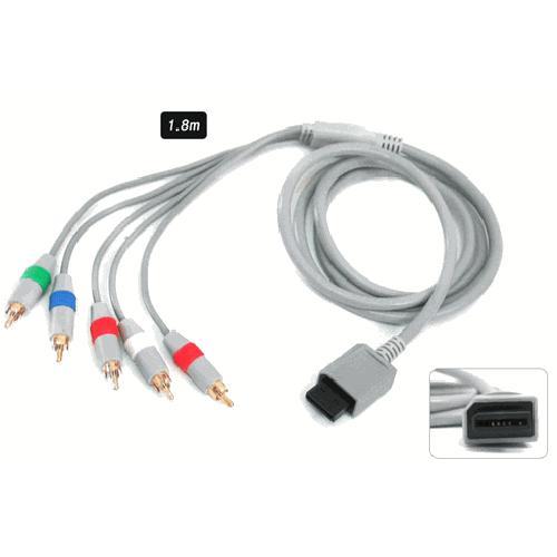 Câble component (5 rca) 480p pour Nintendo Wii 6.5 pieds - Simple Boutique
