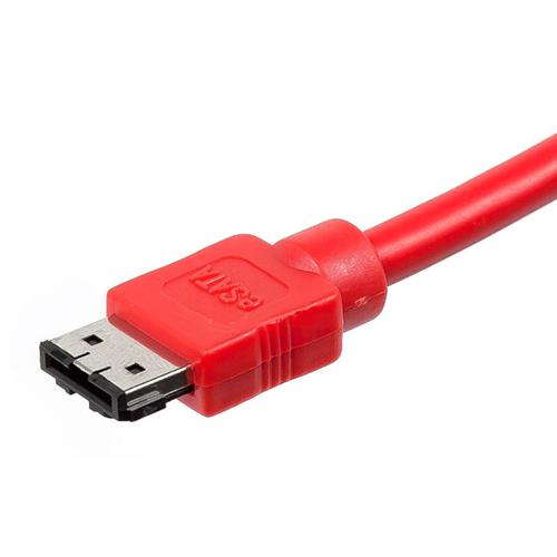 Câble eSATA à eSATA (Type I à Type I) 3pi rouge