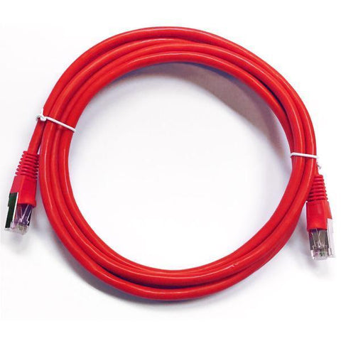 Câble ethernet réseau Cat6 550MHz RJ-45 blindé 25 pi Rouge