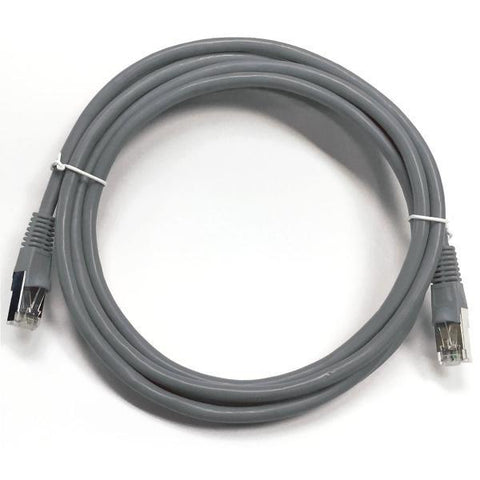 Câble ethernet réseau Cat6 RJ-45 blindé 0.5 pi Gris