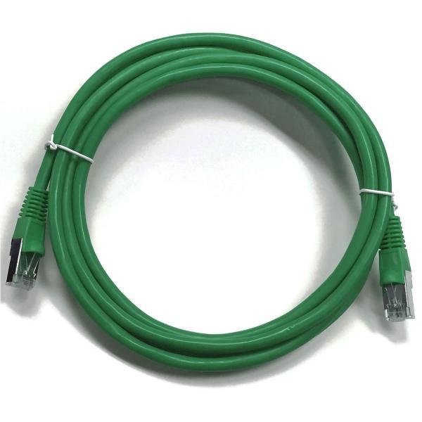 Câble ethernet réseau Cat6 RJ-45 blindé 0.5 pi Vert