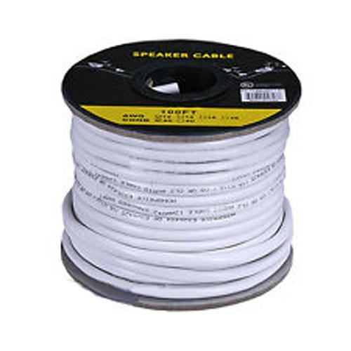 Câble haut-parleur 100pi In-Wall CL2 14 AWG blanc - Simple Boutique