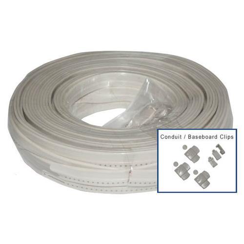 Câble haut-parleur 50pi plat avec accessoires 16 AWG - Simple Boutique