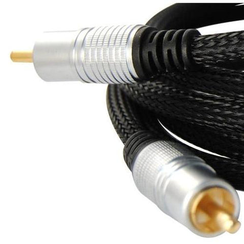 Câble pour Subwoofer Techcraft haute rés. RCA M/M 9 pi