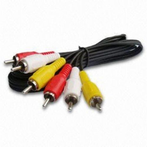 Câble video Composite + Audio (3 RCA) M/M de 12 pi