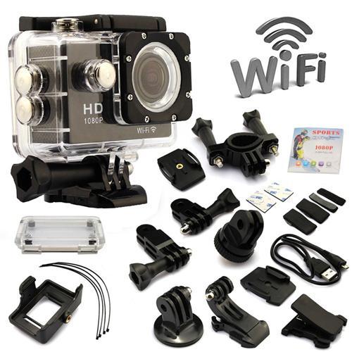 Caméra action sport avec multifixations WaterProof HD 1080p WIFI - Simple Boutique