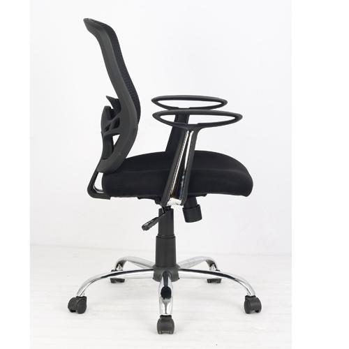 Chaise sur Roues Fonctionnelle de Maille à Dossier Air Grid Noir - Simple Boutique