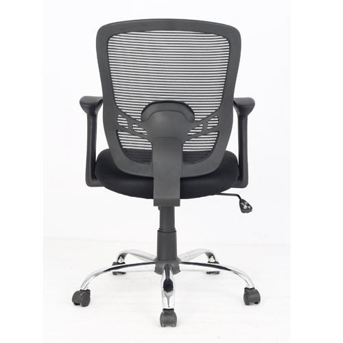 Chaise sur Roues Fonctionnelle de Maille à Dossier Air Grid Noir - Simple Boutique