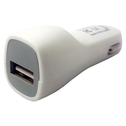 Chargeur 1 Port USB Pour Automobile 2.4A 5V Blanc - Simple Boutique