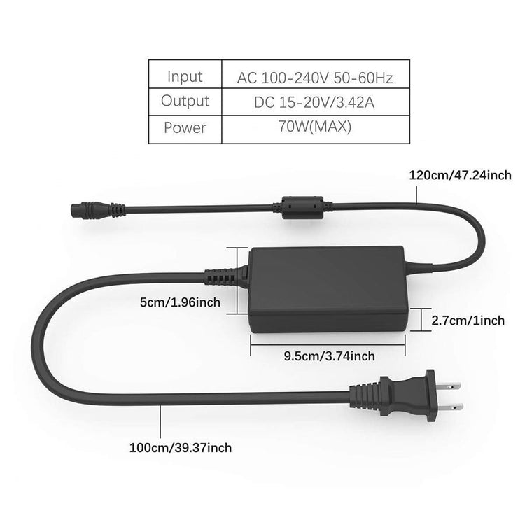 Chargeur 70W pour Ordinateur Portable Noir - Simple Boutique