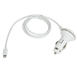 Chargeur auto Iphone, iPod, iPad connecteur Lightning 8pin Blanc - Simple Boutique