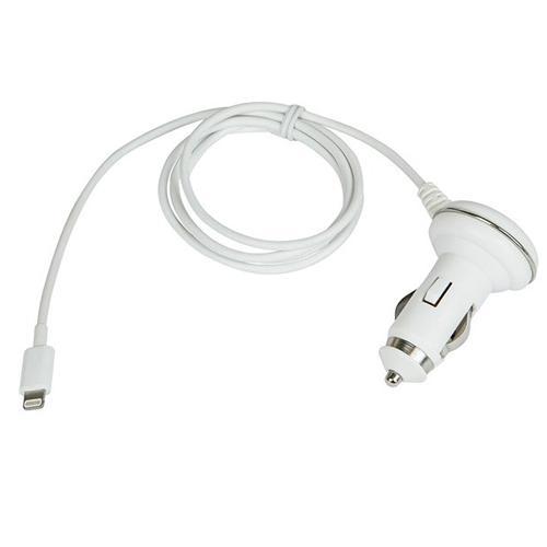 Chargeur auto Iphone, iPod, iPad connecteur Lightning 8pin Blanc - Simple Boutique