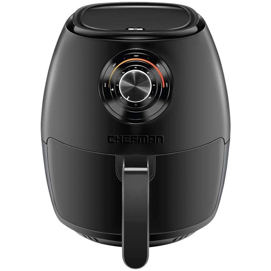Chefman TurboFry 3,5L Friteuse à Air avec Panier pour Lave-Vaisselle, Double Contrôle de Température, Minuterie de 60 Minutes, Noire - Simple Boutique