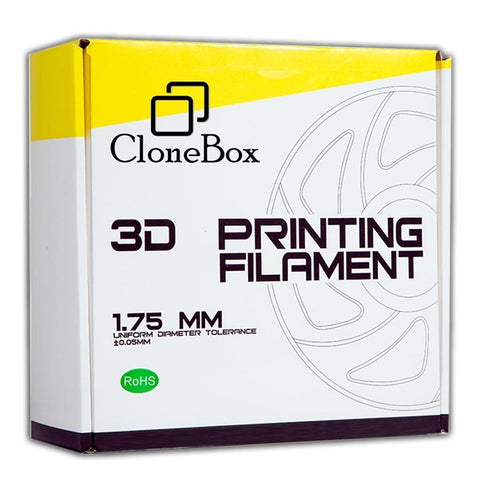 CloneBox 03433 Filament PLA pour Imprimante 3D 1.75mm 1kg Jaune