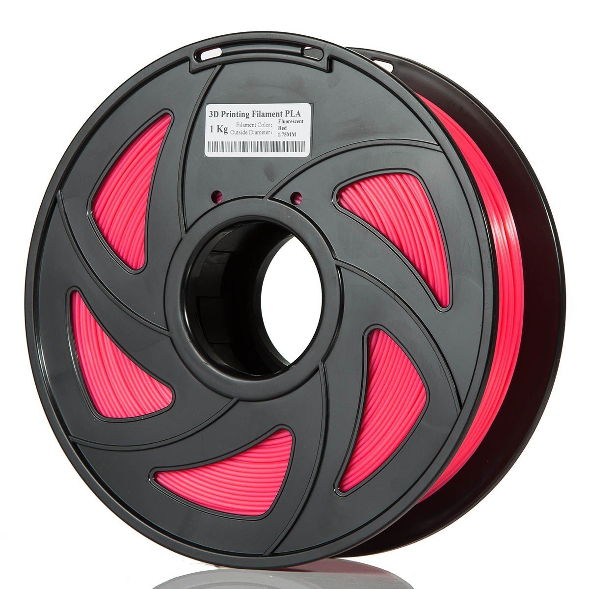 CloneBox 03450 Filament PLA pour Imprimante 3D 1.75mm 1kg Rouge Transparent - Simple Boutique