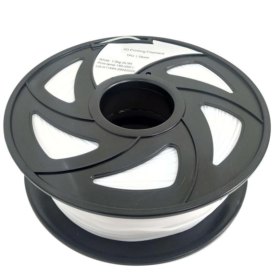 CloneBox - Filament TPU d'imprimante 3D 1.75mm Préc. +/-0.05mm 1kg, Blanc - Simple Boutique