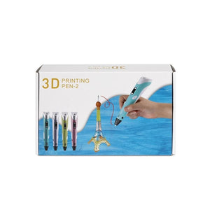 CloneBox - Stylo de Dessin 3D Bleu et 30 Mètres de Filaments (Couleur Aléatoire) - Simple Boutique