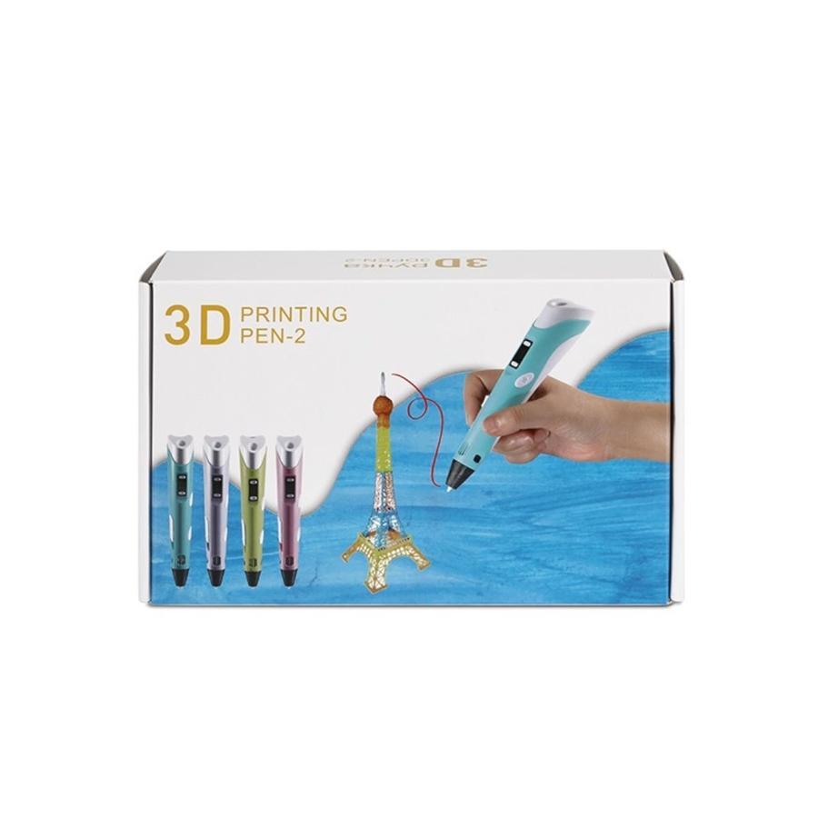 CloneBox - Stylo de Dessin 3D Bleu et 30 Mètres de Filaments (Couleur Aléatoire) - Simple Boutique