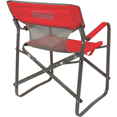 Coleman - Chaise de Camping, Châssis en acier, Capacité Maximum de 136 Kg, Rouge