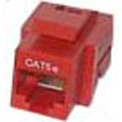 Connecteur Keystone Cat5e RJ-45 sans outil Femelle Rouge - Simple Boutique