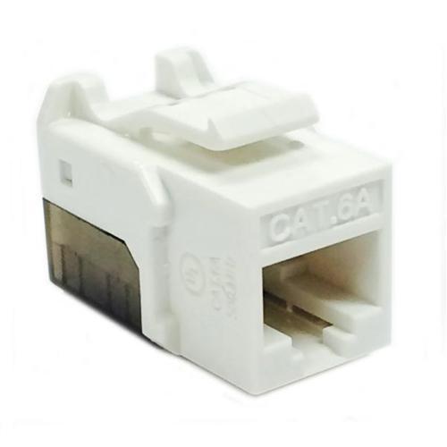 Connecteur Keystone Cat6a RJ-45 Punch Type 110 Femelle Blanc - Simple Boutique