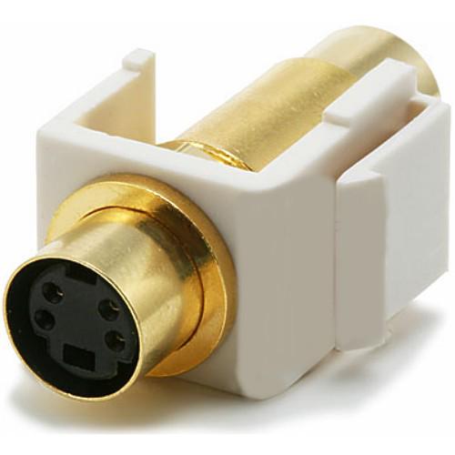 Connecteur Keystone S-Video coupleur F/F Blanc - Simple Boutique