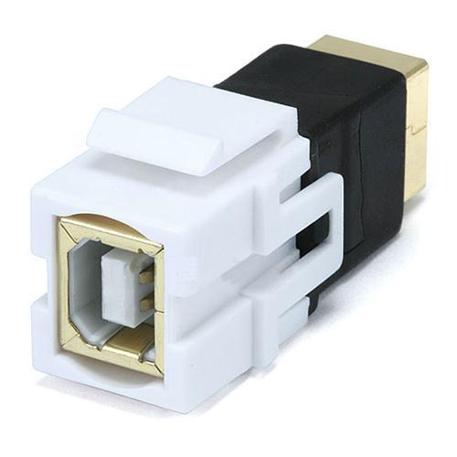 Connecteur Keystone USB 2.0 coupleur F/F Blanc Type B - Simple Boutique