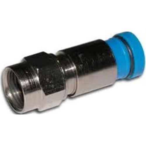 Connecteurs à compression Type F câble coaxial RG-6 bleu 100pk - Simple Boutique