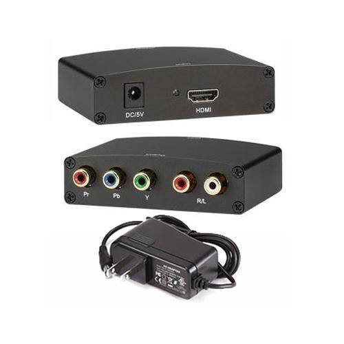 Convertisseur Component & Audio 2x RCA à HDMI amplifié