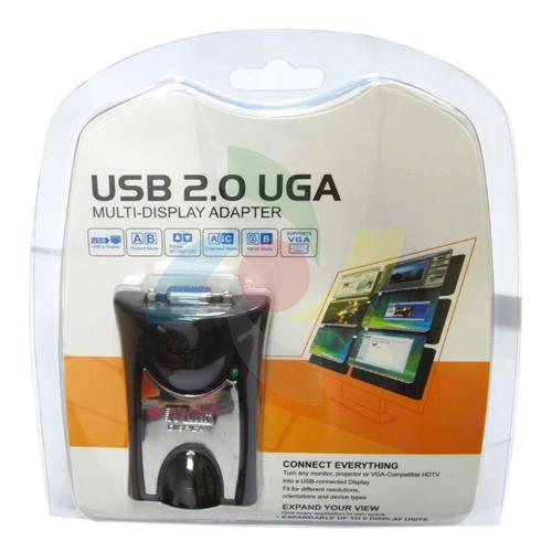 Convertisseur USB 2.0 à VGA HDTV jusqu'à 1920x1080 32 bits