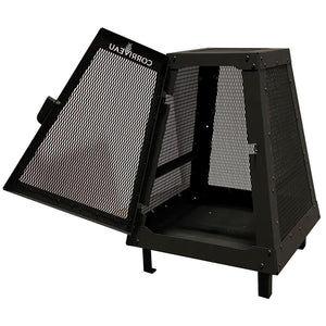 Corriveau Meubles de Jardins - Foyer Extérieur, 27,7''x20''x20'', Structure en Acier Noir - Simple Boutique
