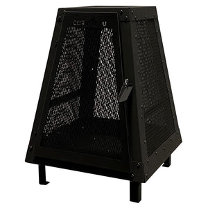 Corriveau Meubles de Jardins - Foyer Extérieur, 27,7''x20''x20'', Structure en Acier Noir - Simple Boutique