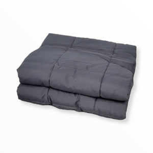 Cotton House - Couverute Lestée de 15 Livres, 60" x 80", Gris Foncé - Simple Boutique