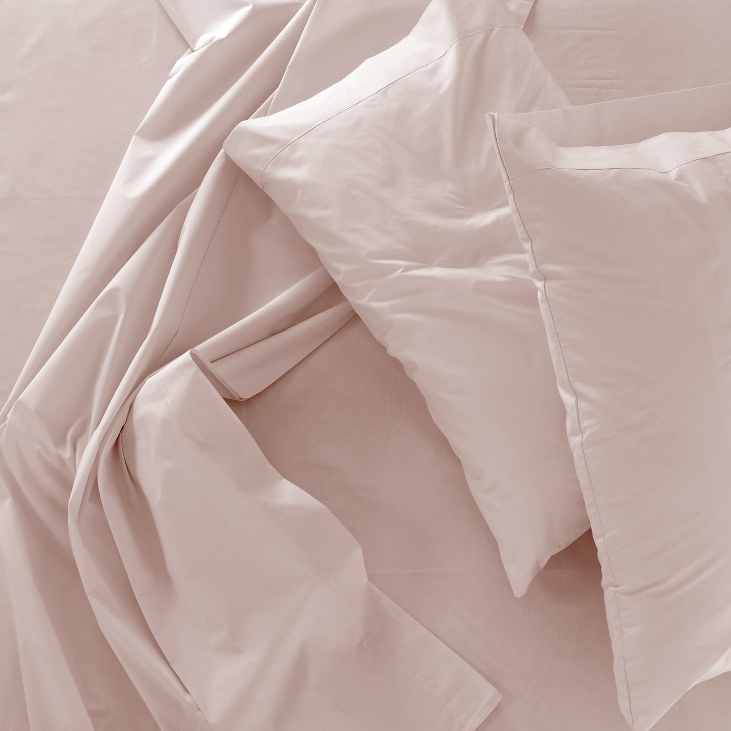Cotton House - Ensemble de Drap en Bambou, Hypoallergénique, Grandeur Queen, Rose - Simple Boutique