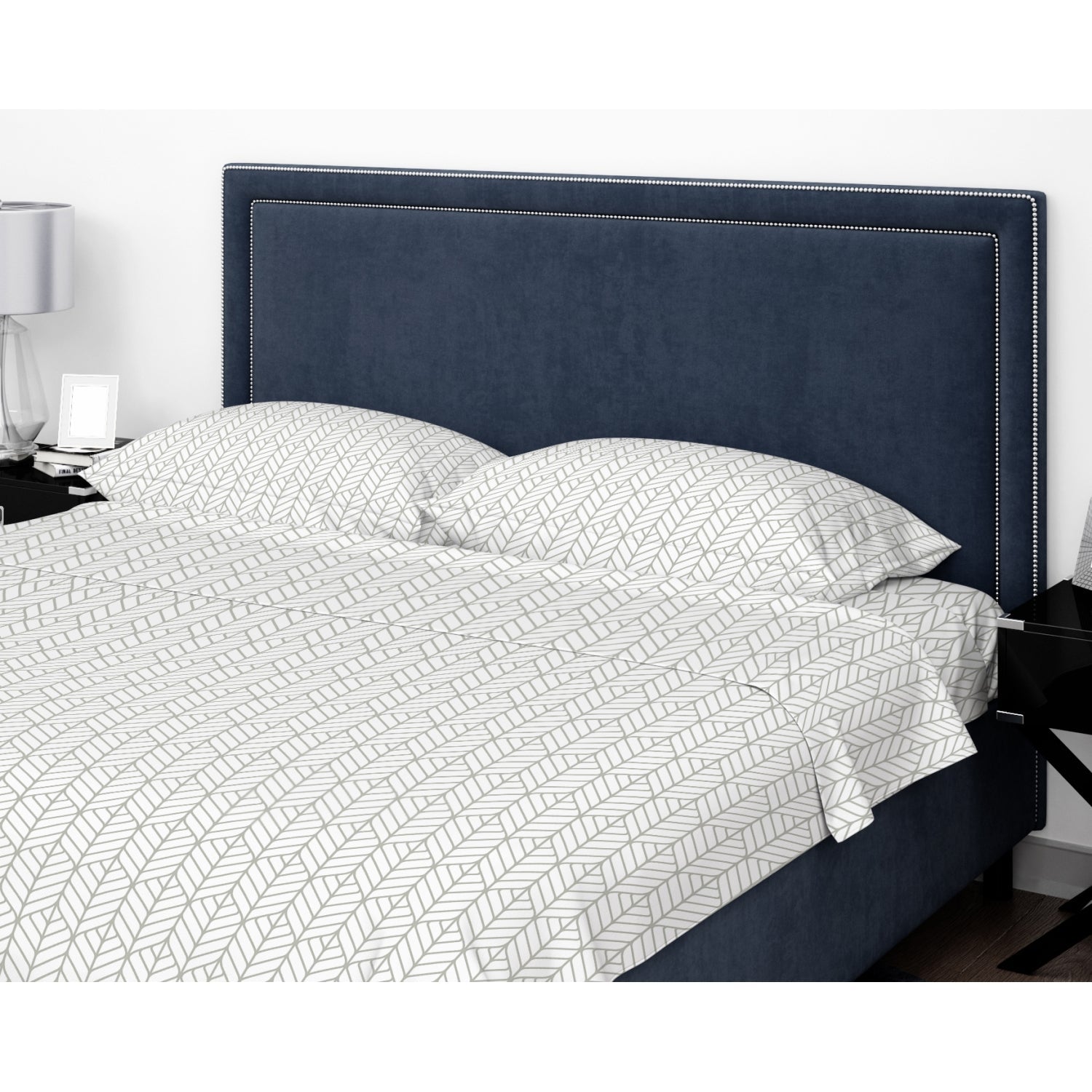 Cotton House - Ensemble de Draps de Flanelle, 100% Coton Mercerisé, Grandeur Simple, Motifs de Feuilles - Liquidation Fin de Saison Vente Finale - Simple Boutique