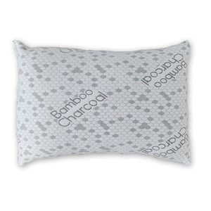 Cotton House - Oreiller Infusé de Charbon, Hypoallergénique, Grandeur Standard, Fabriqué au Canada - Simple Boutique