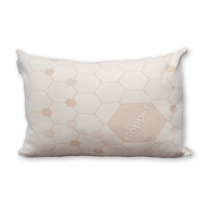 Cotton House - Oreiller Infusé de Cuivre, Hypoallergénique, Grandeur Queen, Fabriqué au Canada - Simple Boutique