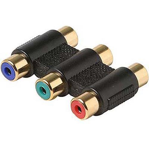 Coupleur de câbles component F/F à 3 prises RCA Rouge Bleu Vert - Simple Boutique