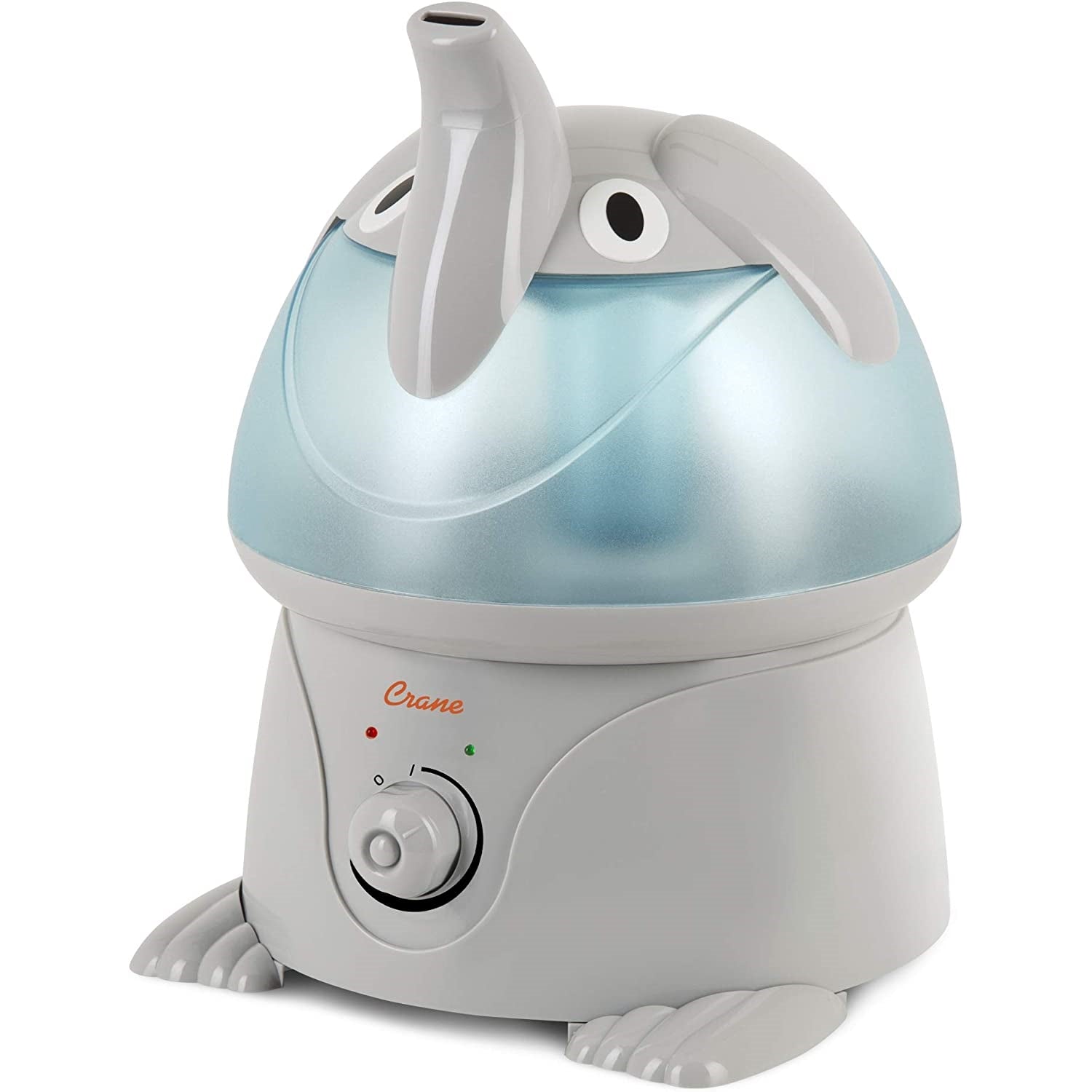 Crane - Humidificateur d'air à Vapeur Froide pour Chambre d'enfant, Capacité de 1 Gallon, Éléphant - Simple Boutique