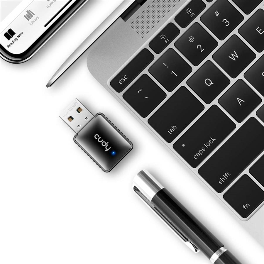 Cudy WU600 Adaptateur USB Wi-fi Double Bande avec Installation Automatique, Noir - Simple Boutique